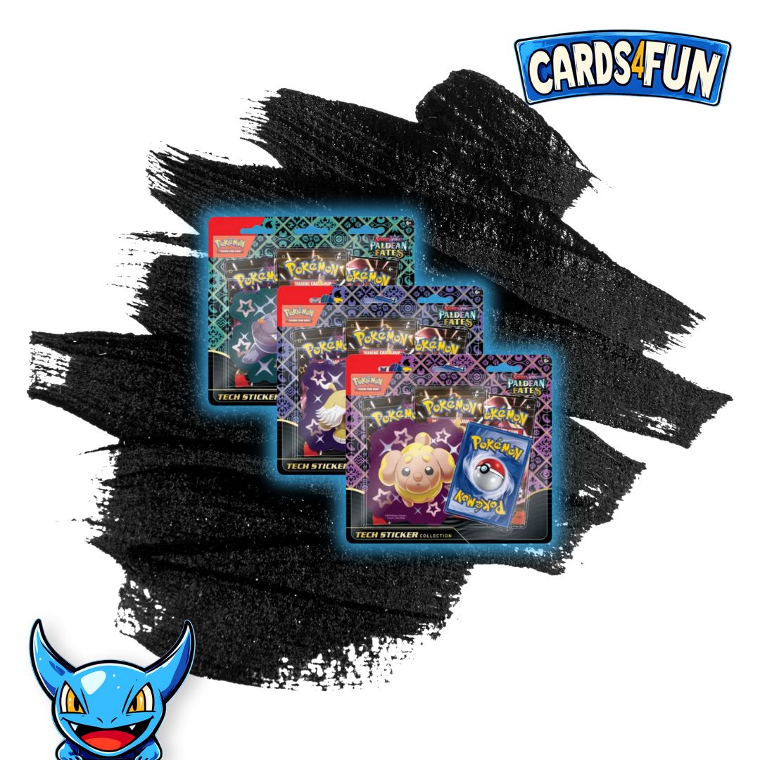 Pokémon TCG: Paldean Fates (SV4.5) - Tech Sticker Blister (englisch) sortiert