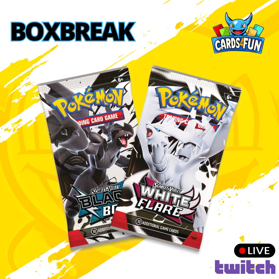 Cards4Fun Boxbreak: Pokémon TCG Black Bolt/White Flare (SV10.5) Booster
