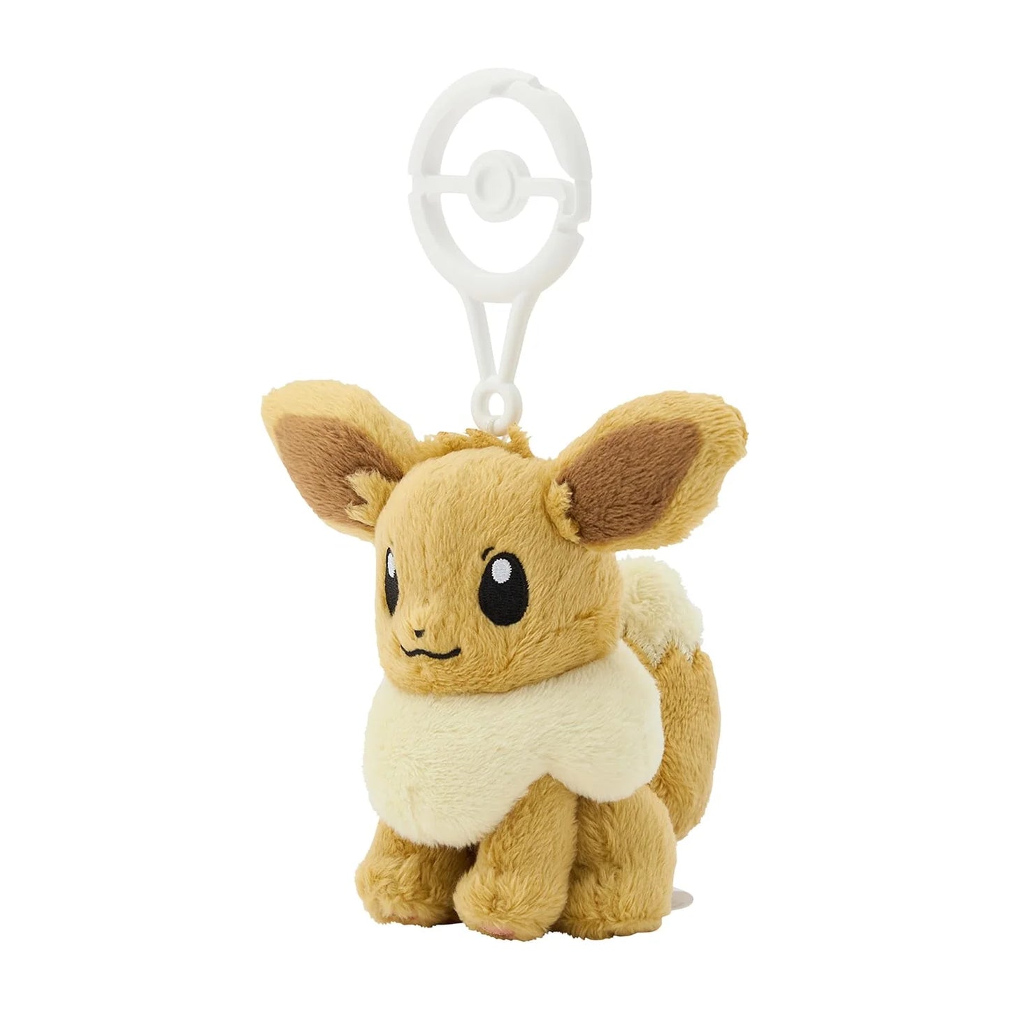 Pokemon Center Evoli Plüsch-Maskottchen-Schlüsselanhänger mit Karabiner, Japan-Edition