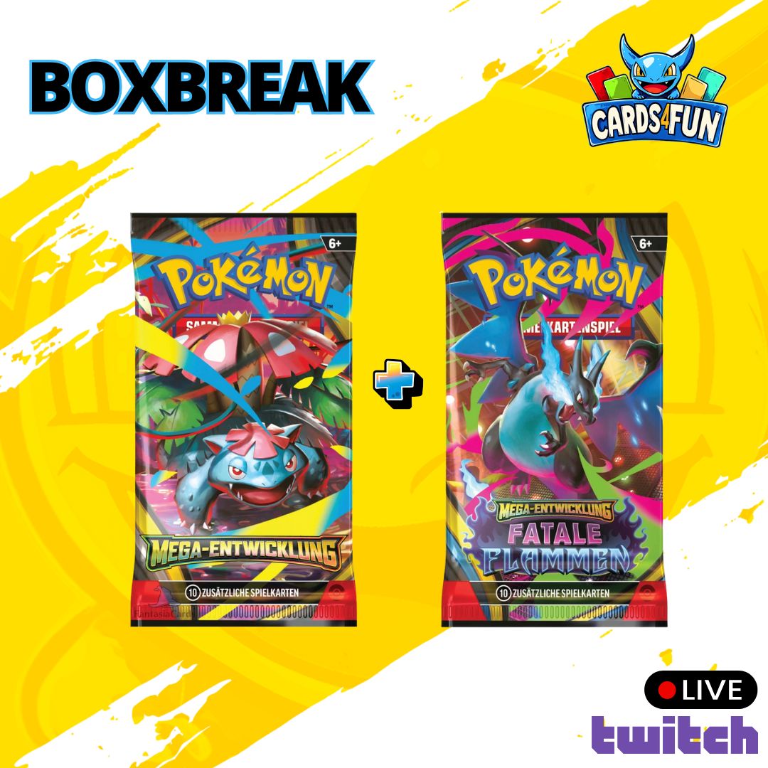 Cards4Fun Boxbreak: Pokémon TCG Mega Entwicklungen & Fatale Flammen Bundle